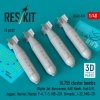 RESKIT RS48-0535 BL755 cluster bombs (4 pcs) (3D Printed) 1/48